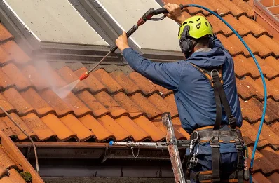 Démoussage et hydrofuge de toiture à Larchant